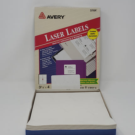 Avery TrueBlock Shipping Labels Sure Feed Technology Permanent Adhesive - Bargainwizz