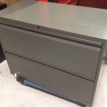 File cabinet Two Drawer and locking - Gray - Bargainwizz