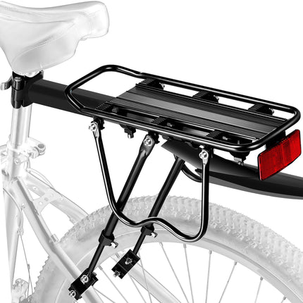 YONTUO Rear bike rack,Bike Cargo Rack w/Fender & Large Size Reflective ,Quick Release Mountain Road Bicycle Rear Racks,Universal Adjustable Bike Luggage Touring Carrier Rack,Large Capacity Bike Pannier Rack