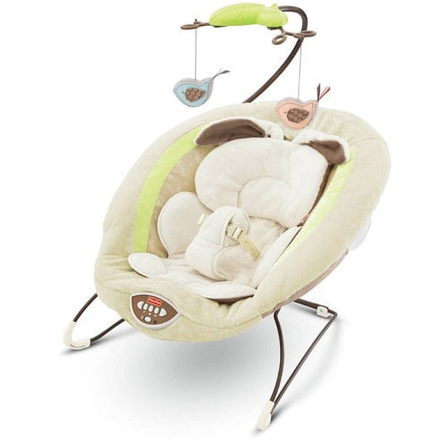 Fisher-Price Deluxe Bouncer With Mobile and Sounds - Bargainwizz