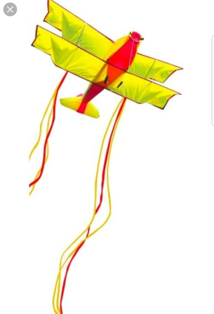 5ft Airshow Biplane Kite Green Bargainwizz
