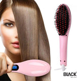 Digital Heated Anti Static Hair Straightener Electric Comb / Brush - Bargainwizz