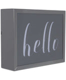 Studio Mercantile LED Metal Shadow Box “HELLO”